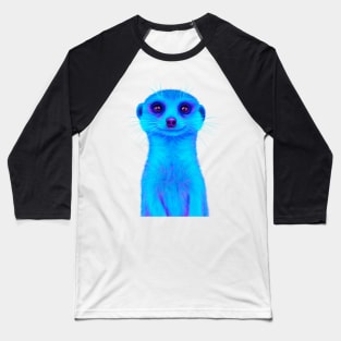 Blue Meerkat Baseball T-Shirt